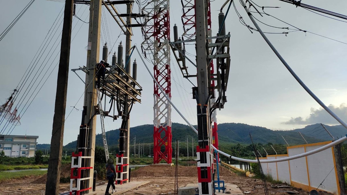 Construction of Transmission Line 115 kV., 2 Incoming Lines within the area of High voltage Sub-Station Phuket 3 (PEA), Phuket Province